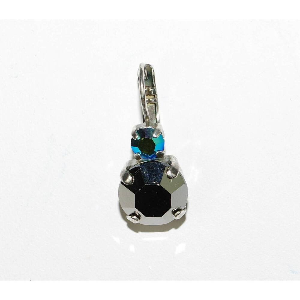 NEW MARIANA women's galaxy audrey earrings in silver/ blue